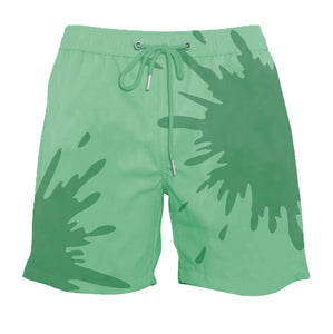 5" Green Forest Color-Changing Swim Trunks